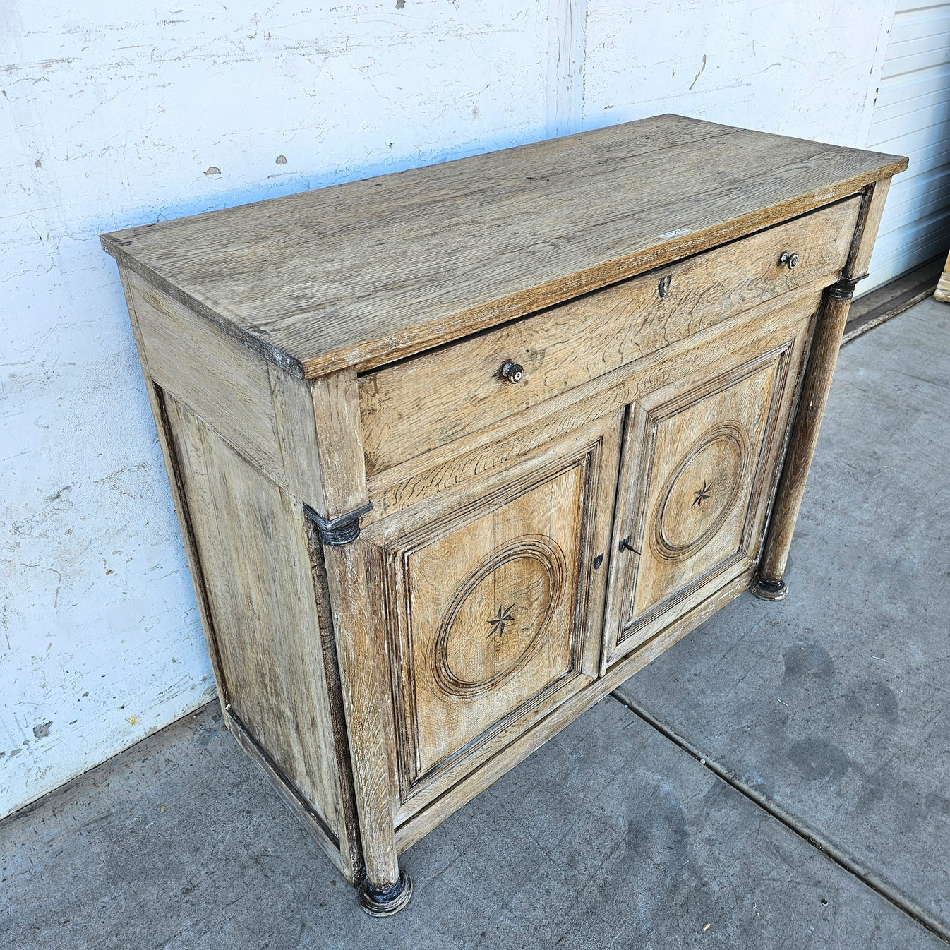 French Stripped Sideboard Cabinet