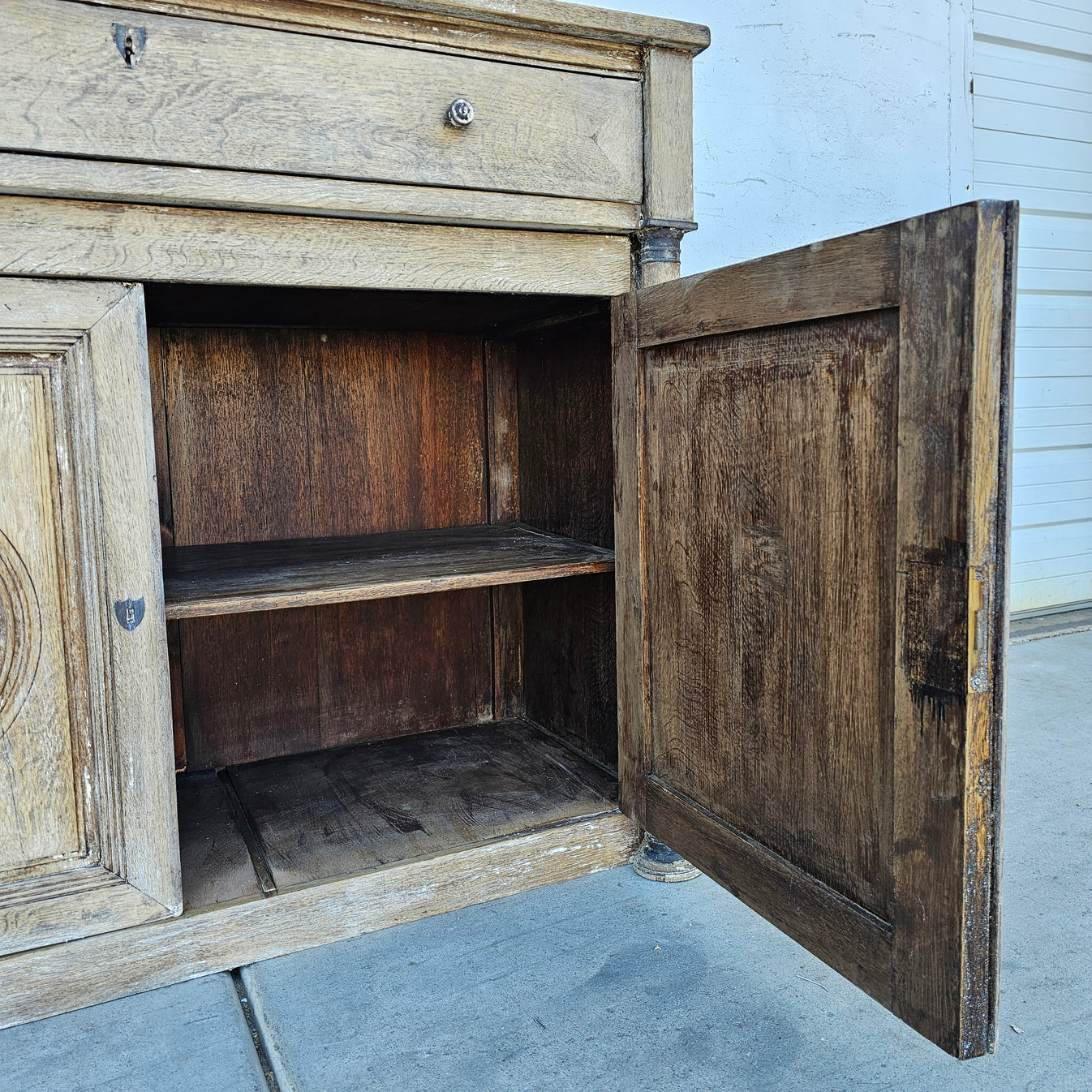 French Stripped Sideboard Cabinet