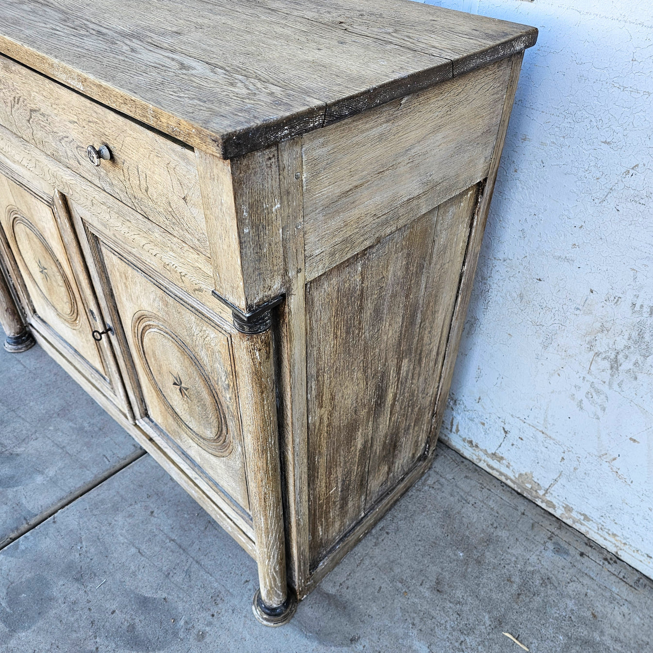 French Stripped Sideboard Cabinet