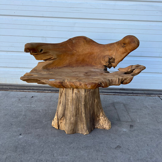 Primitive Wooden Stump/Root Chair