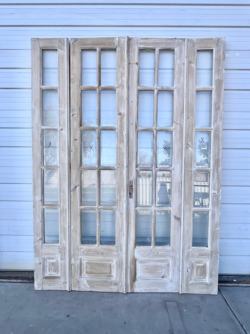 Set of Washed Doors with 30 Lites