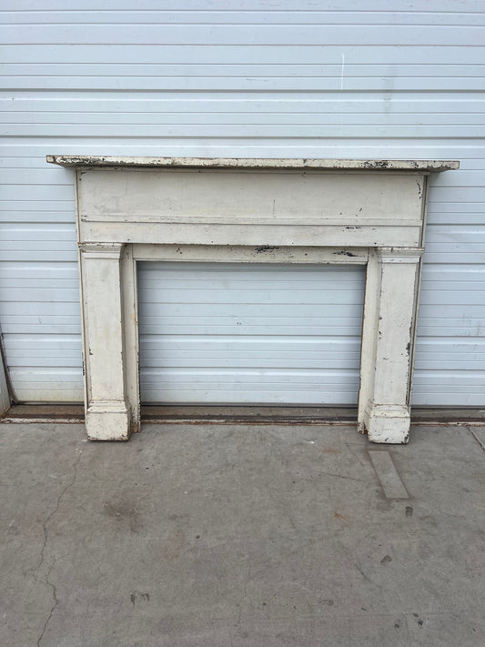 Large Chippy Farmhouse Fireplace Mantel