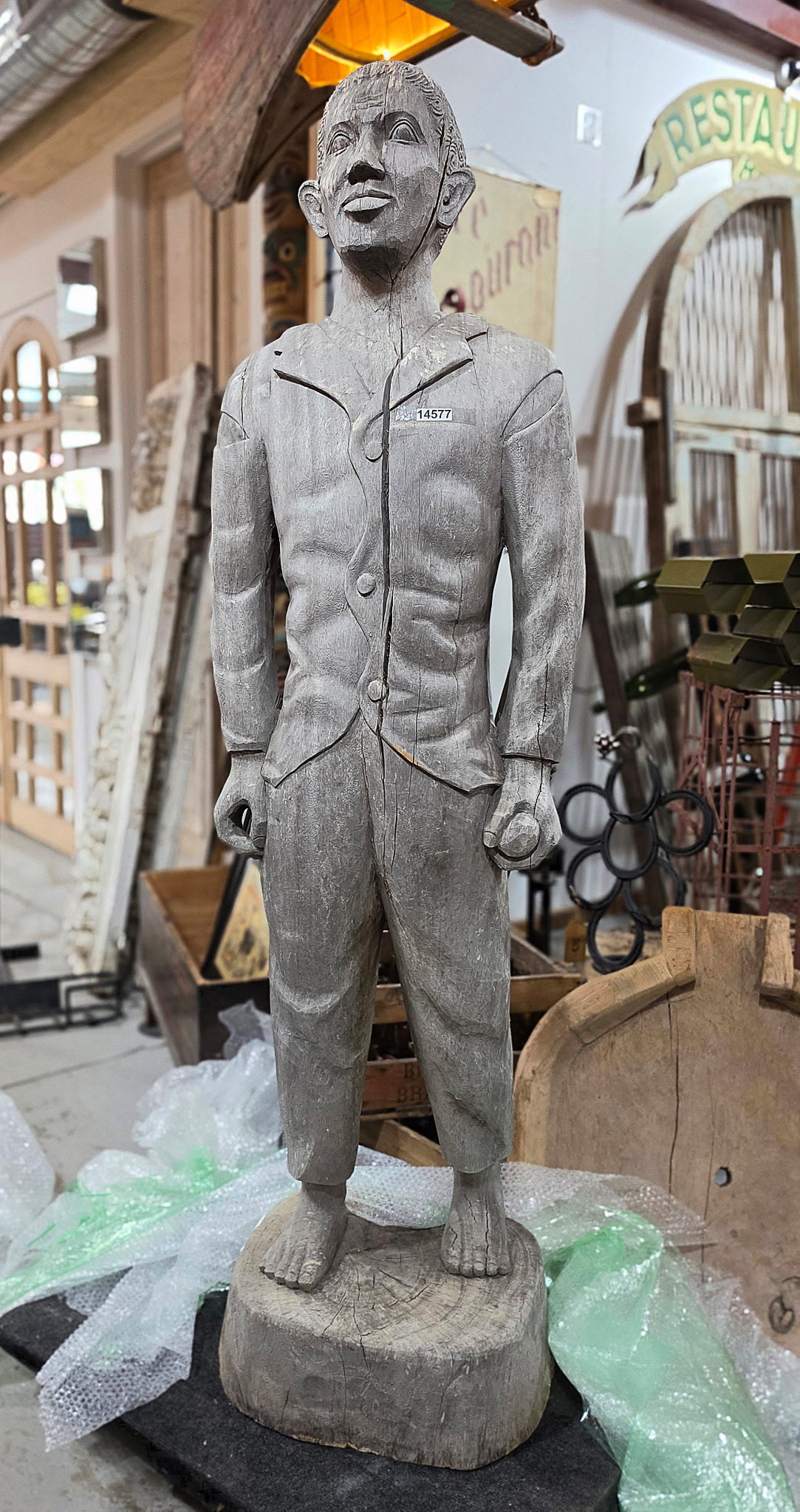 Carved Folk Art Figure