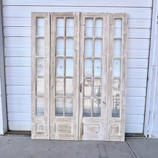 Set of Washed Doors with 30 Lites