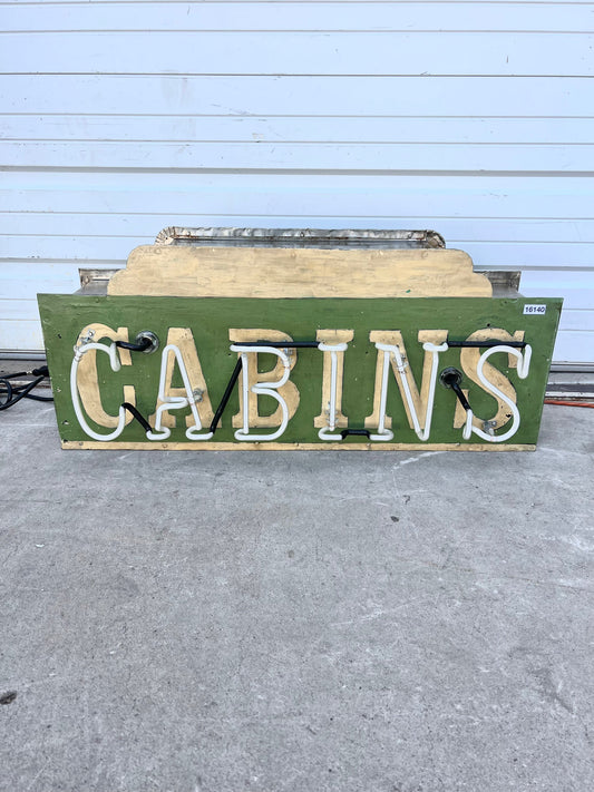 'CABINS' Neon Sign