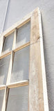 Pair of 14 Lite Washed Wood French Doors