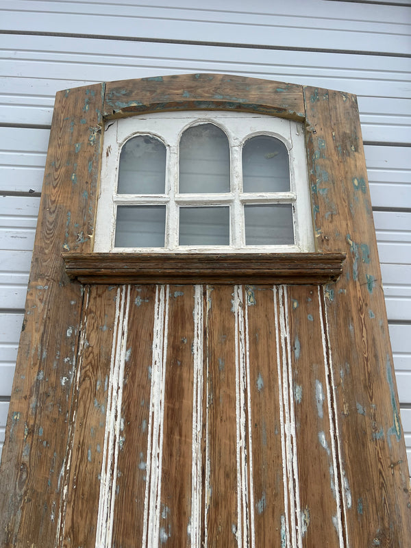 6 Lite Single Wood Antique Barn Door