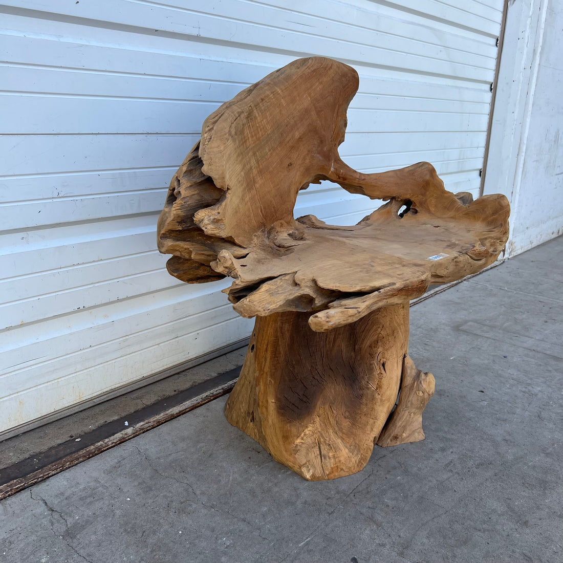 Primitive Wooden Stump/Root Chair
