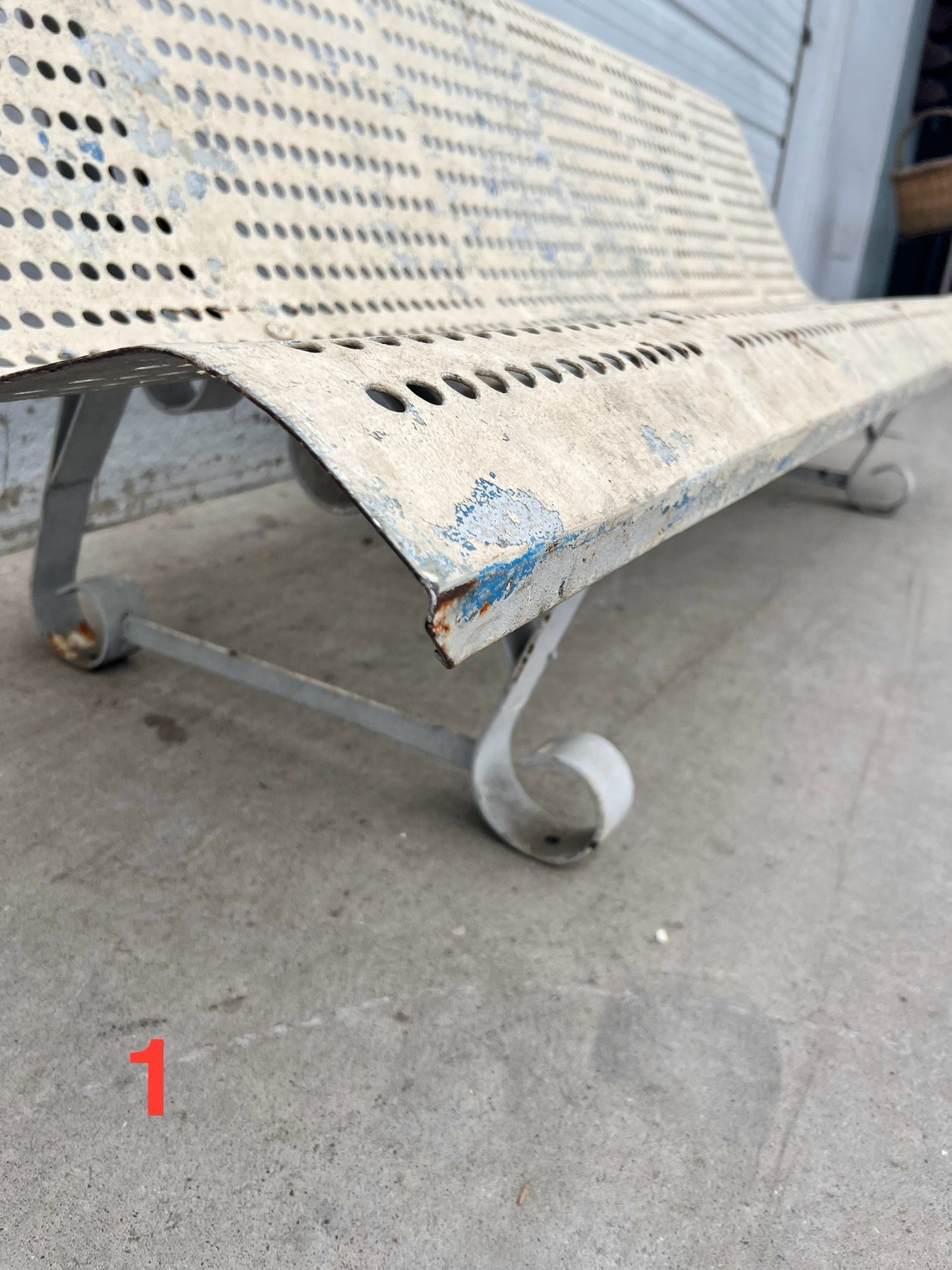 French Metal Bench