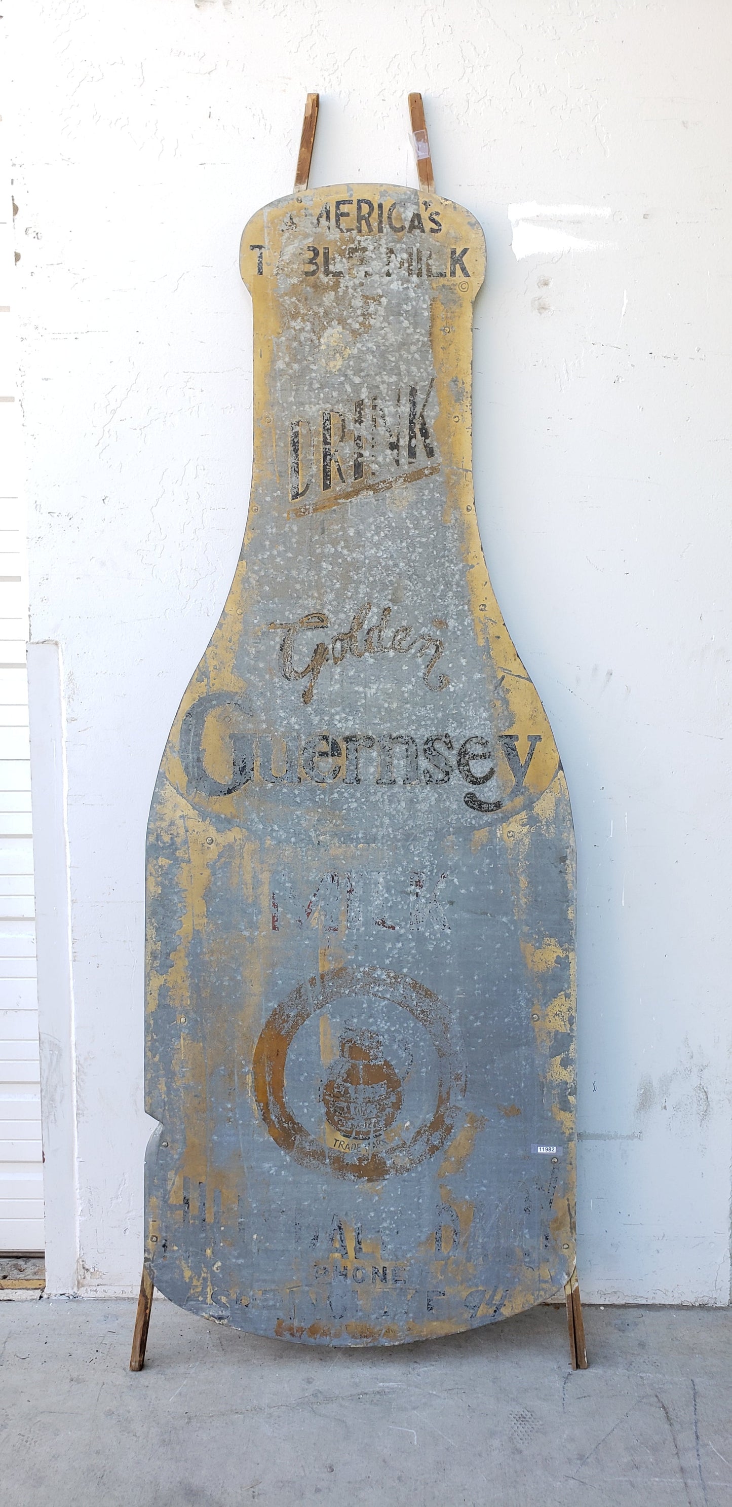 Old Golden Guernsey Metal Sign