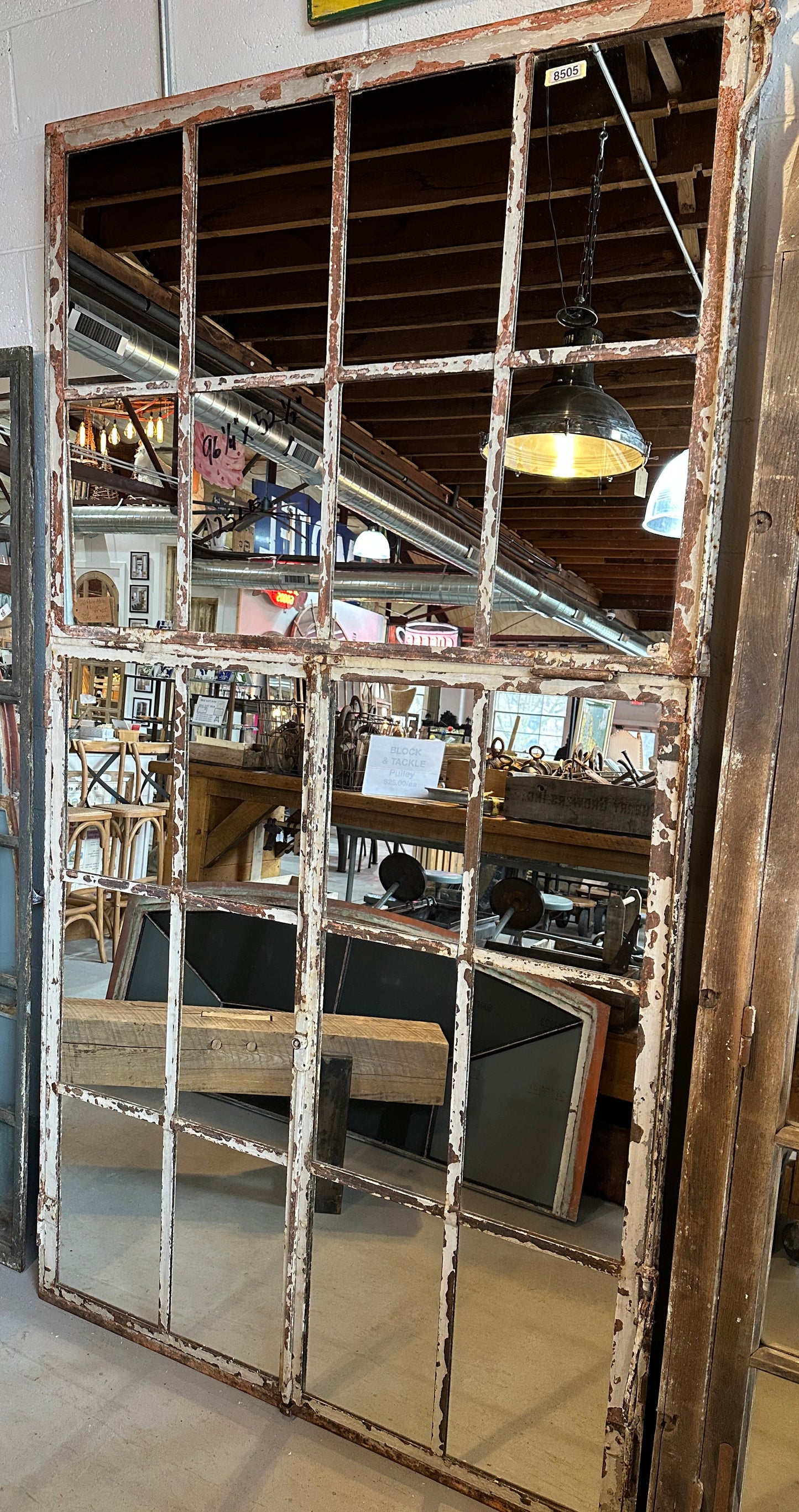 20 Pane Iron Industrial Factory Mirror