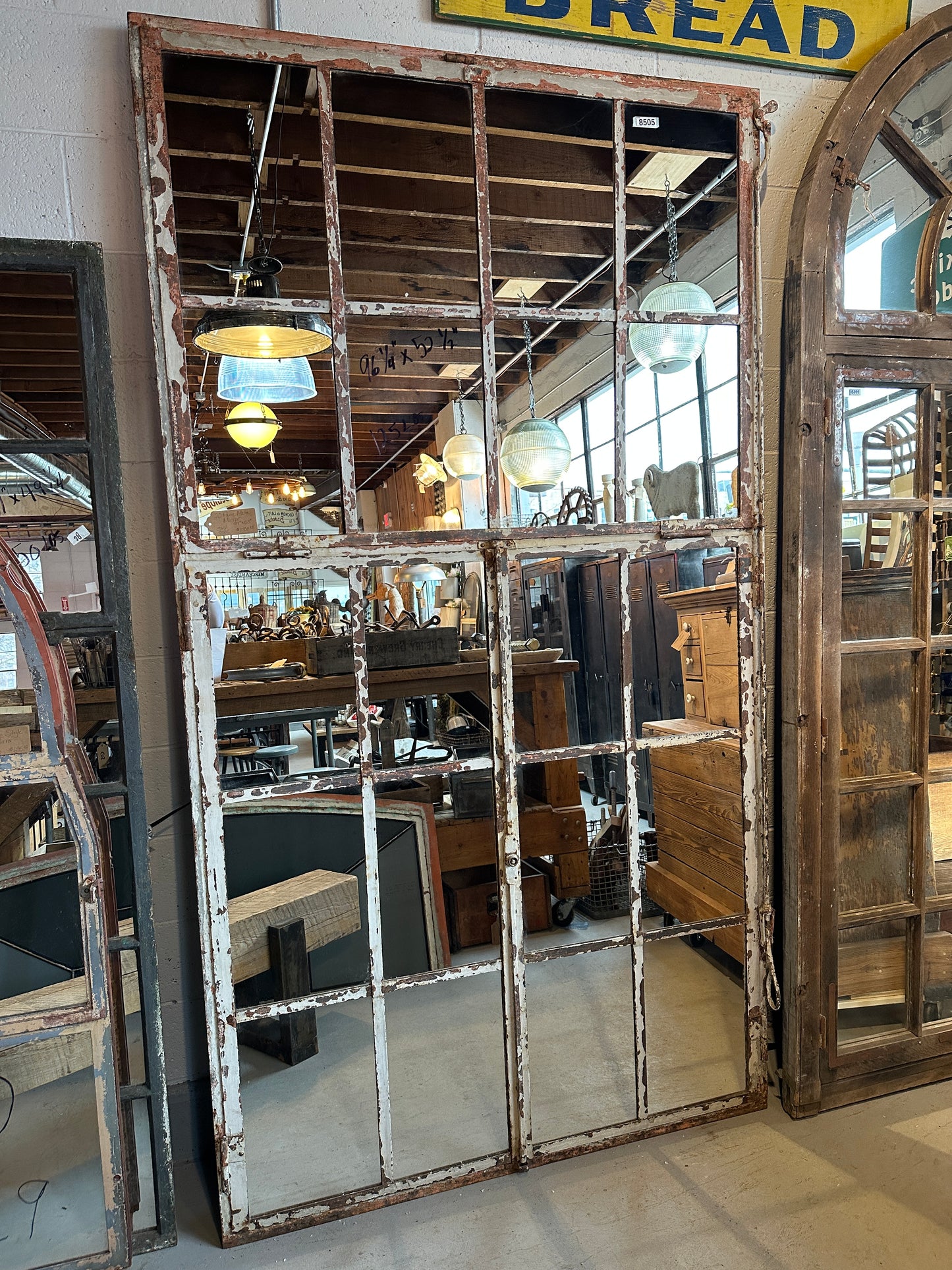20 Pane Iron Industrial Factory Mirror