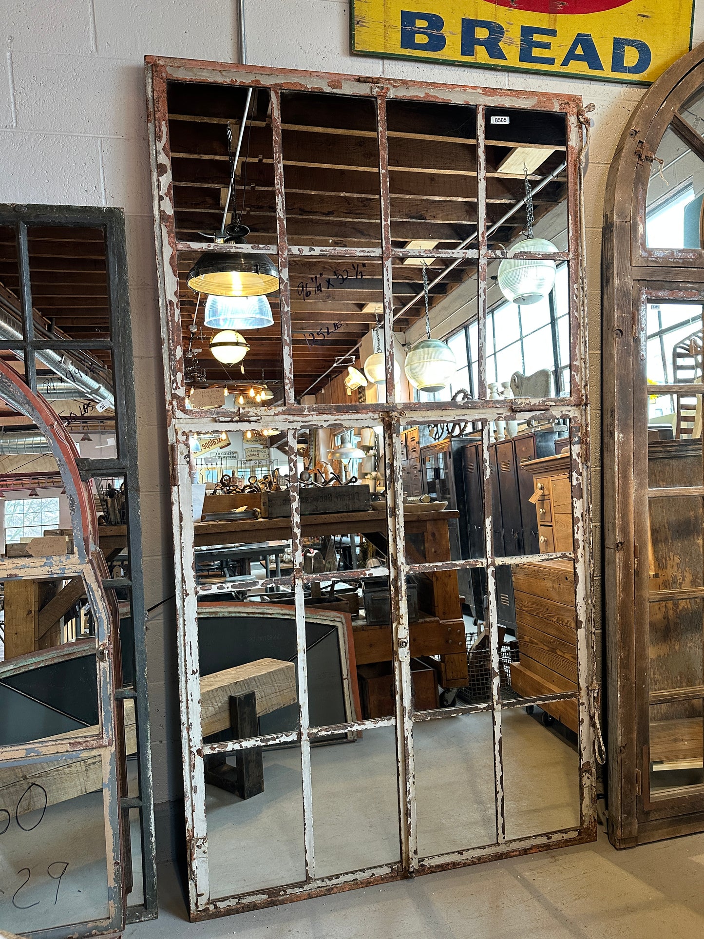 20 Pane Iron Industrial Factory Mirror