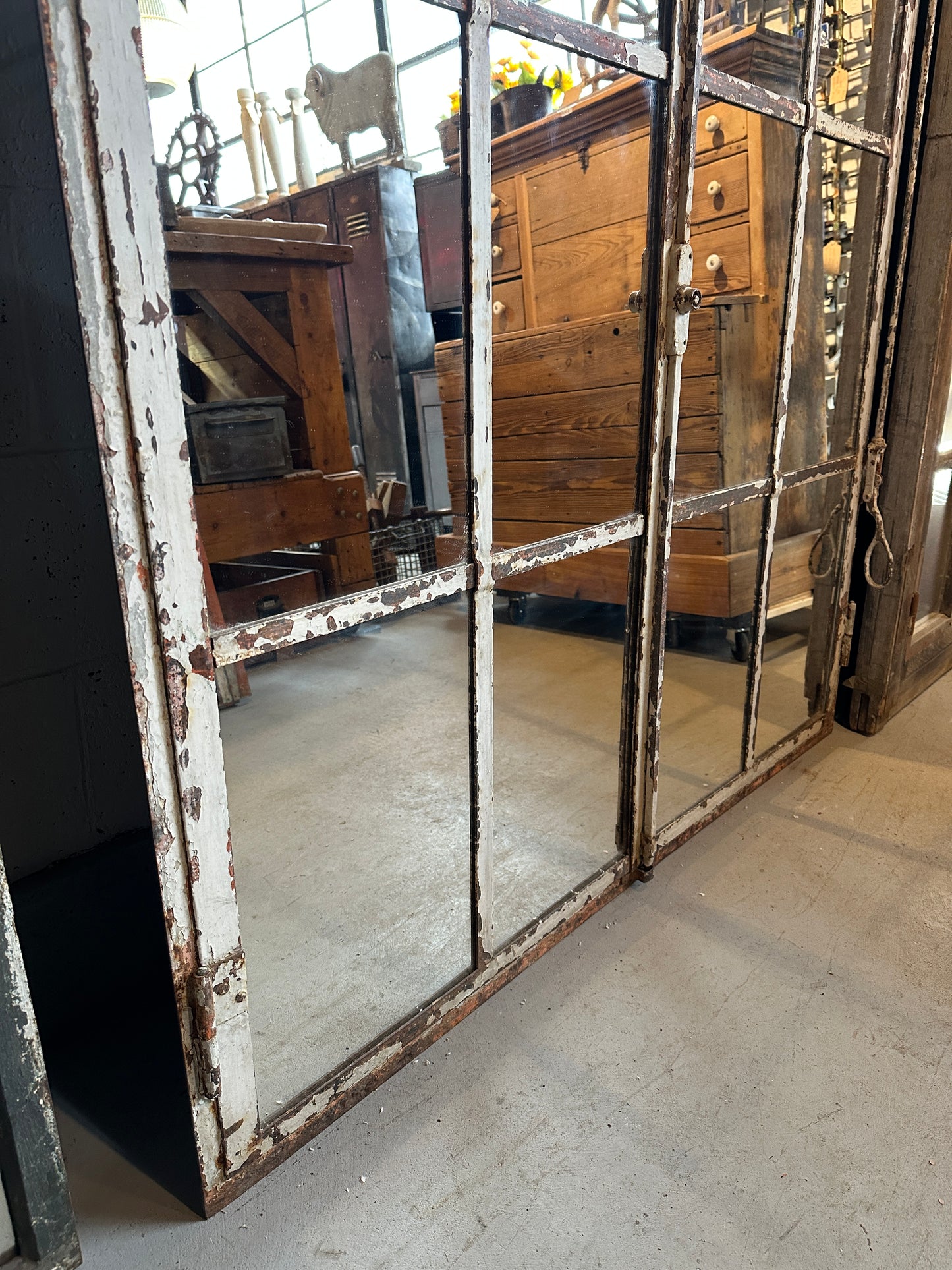 20 Pane Iron Industrial Factory Mirror