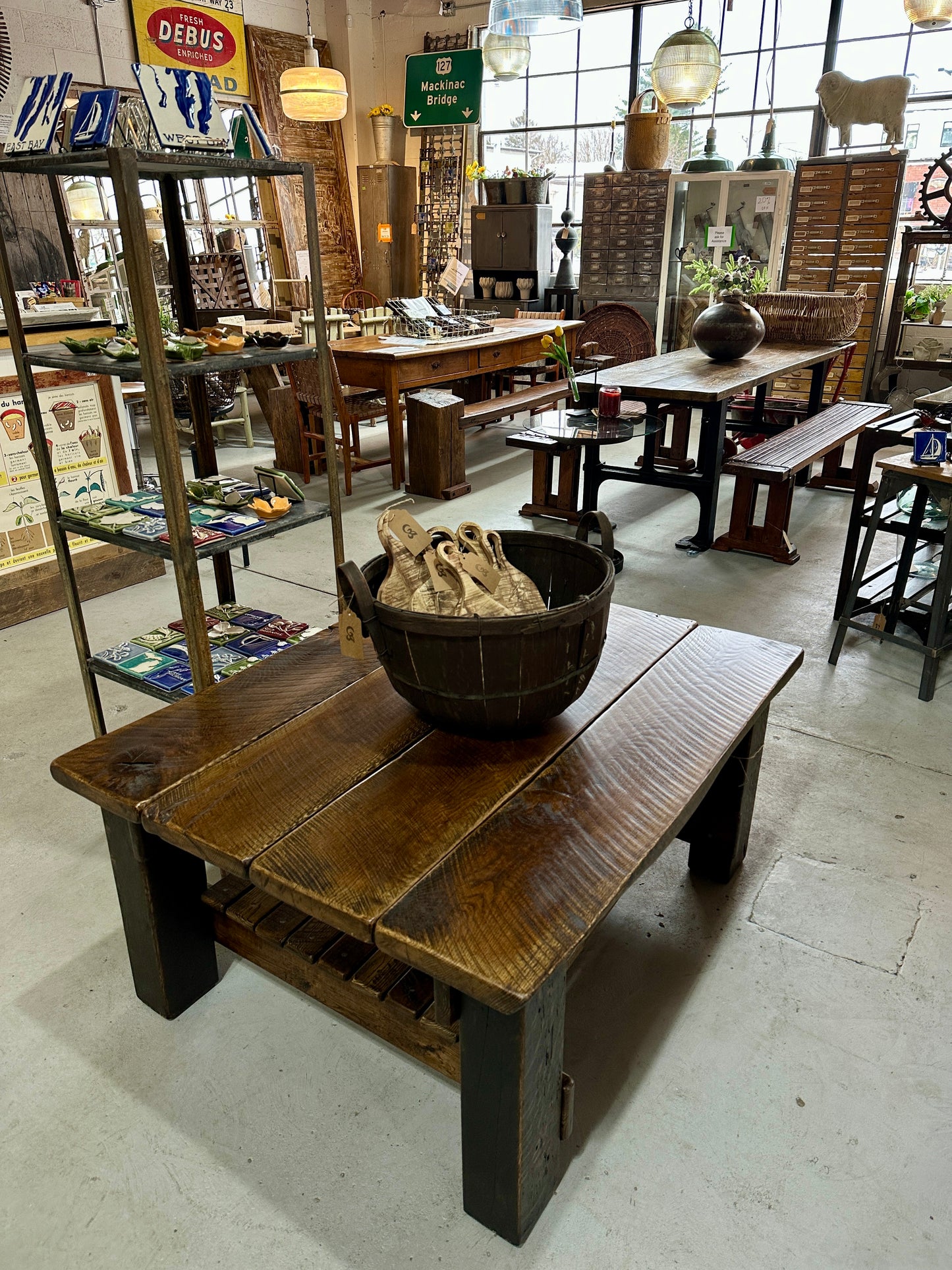 Oak Wood Lodge Coffee Table