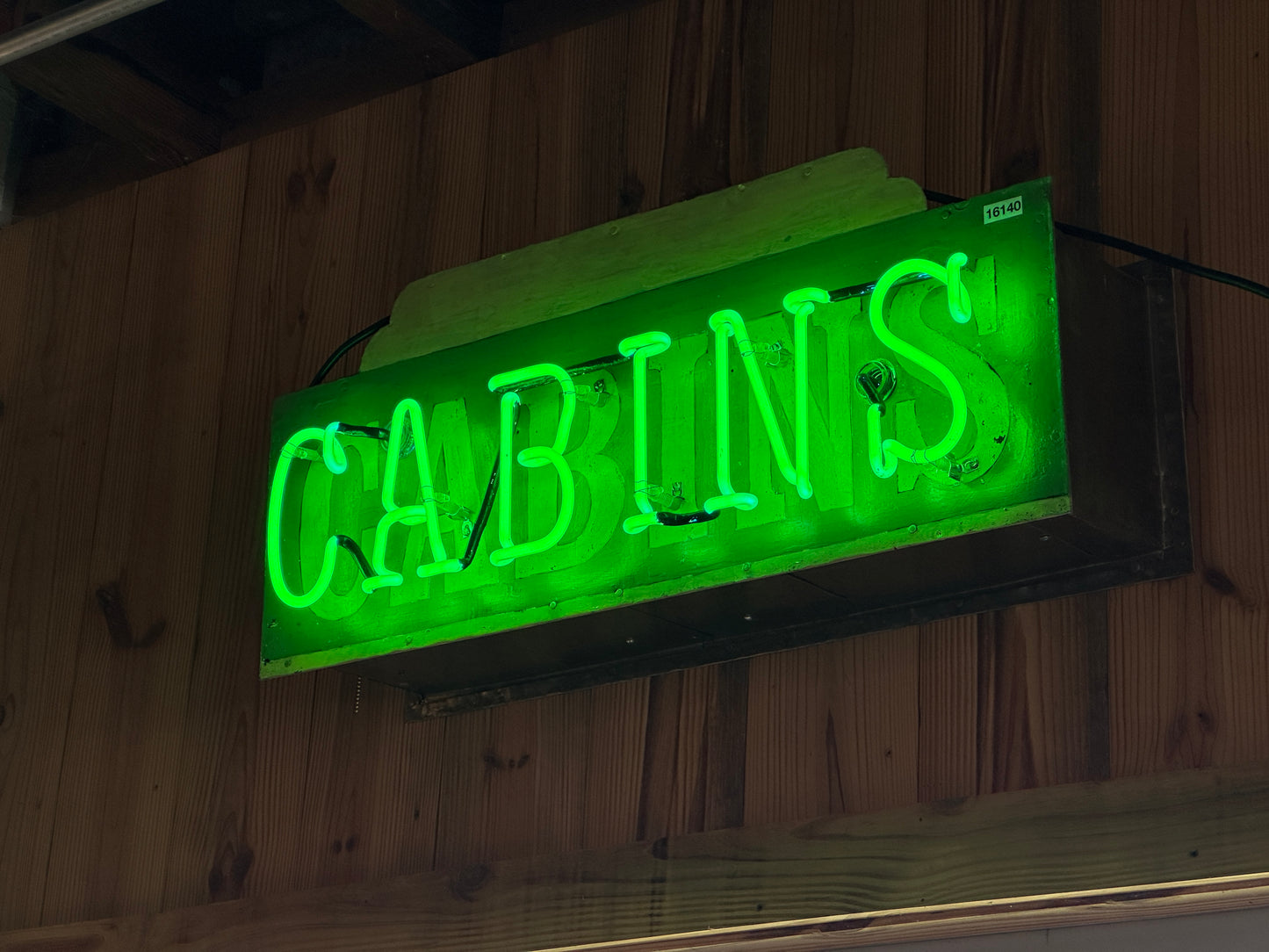 'CABINS' Neon Sign