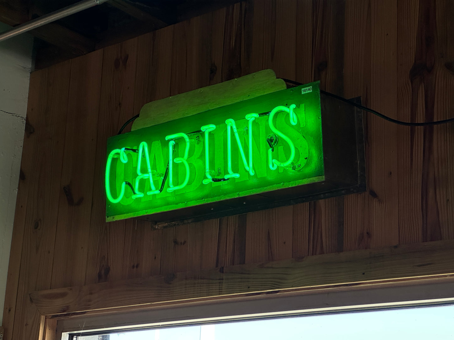 'CABINS' Neon Sign