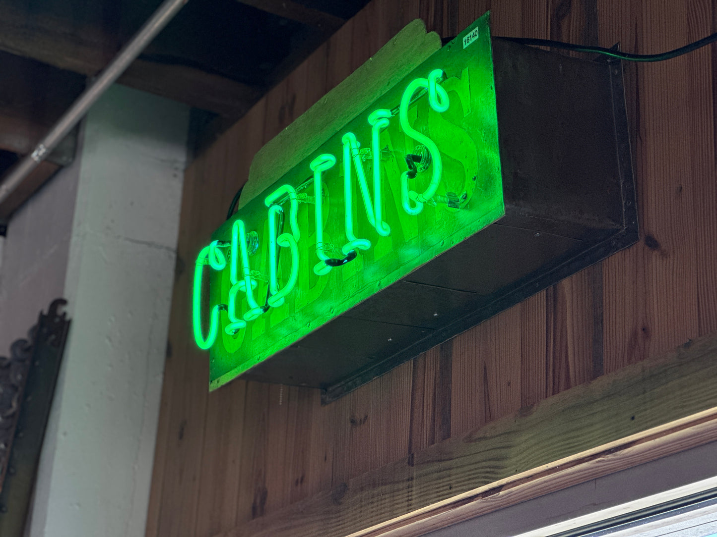 'CABINS' Neon Sign