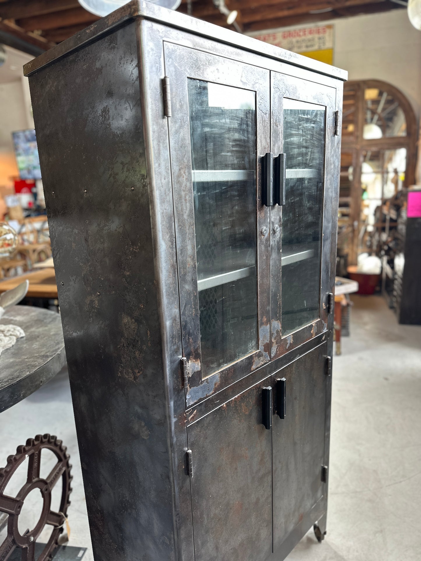 Stripped Medical Cabinet