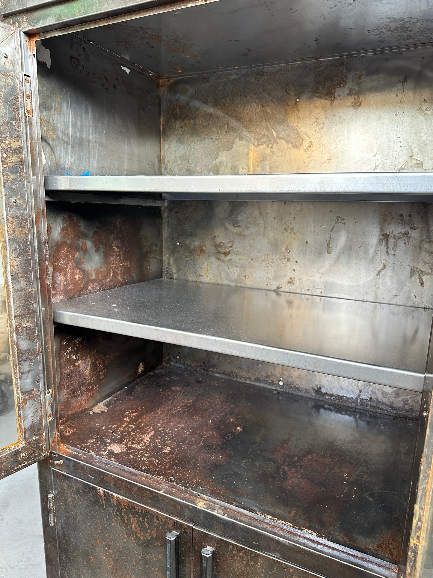 Stripped Medical Cabinet