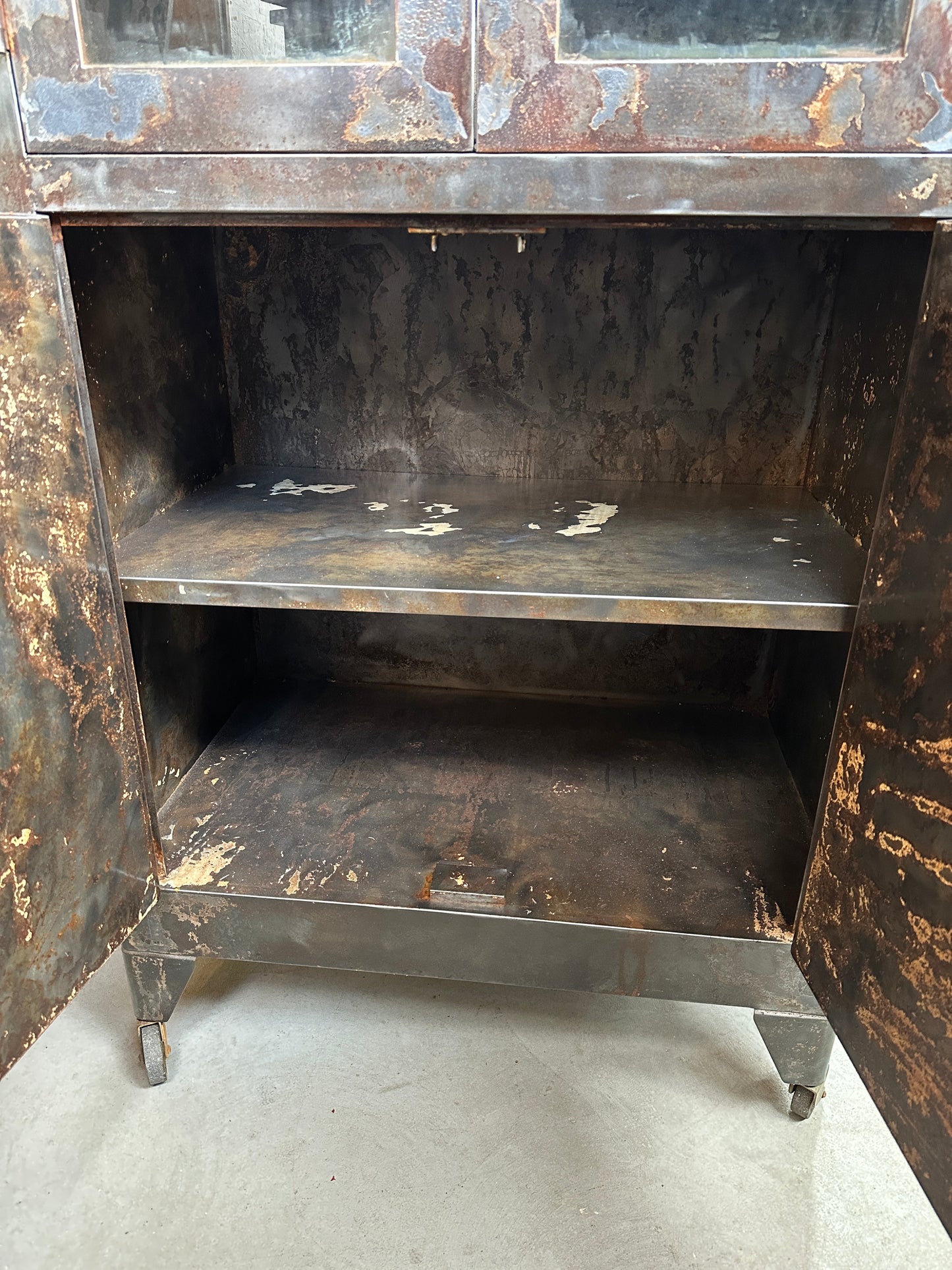 Stripped Medical Cabinet