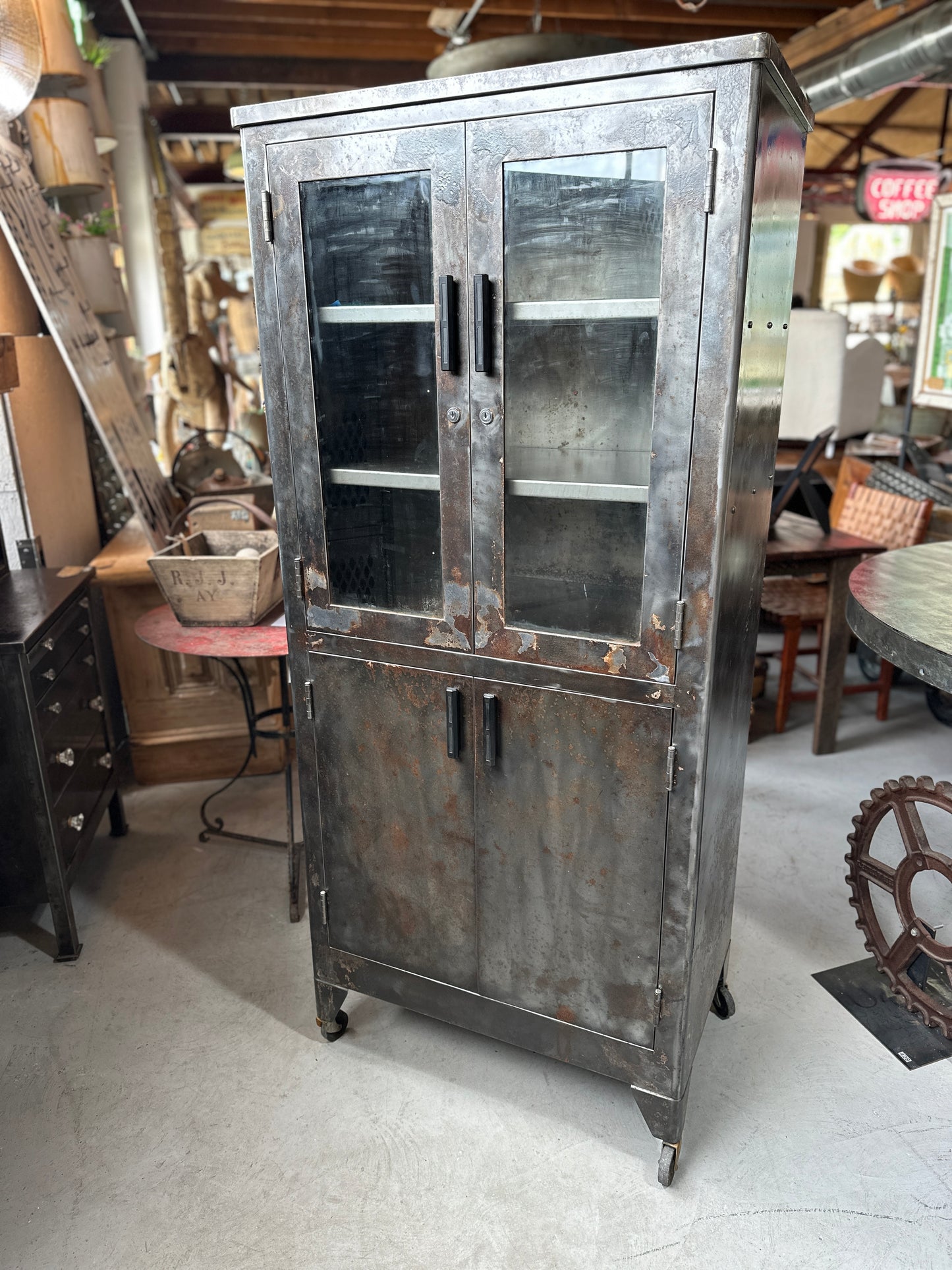 Stripped Medical Cabinet