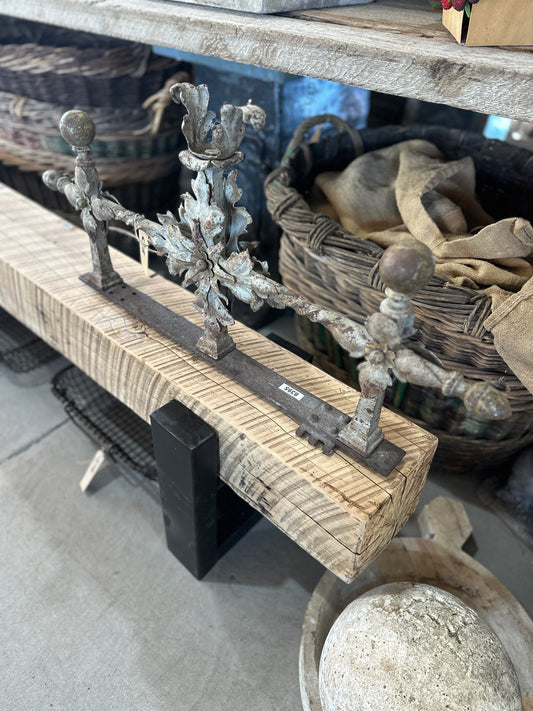 Antique Metal Pieces from a French Garden Fence