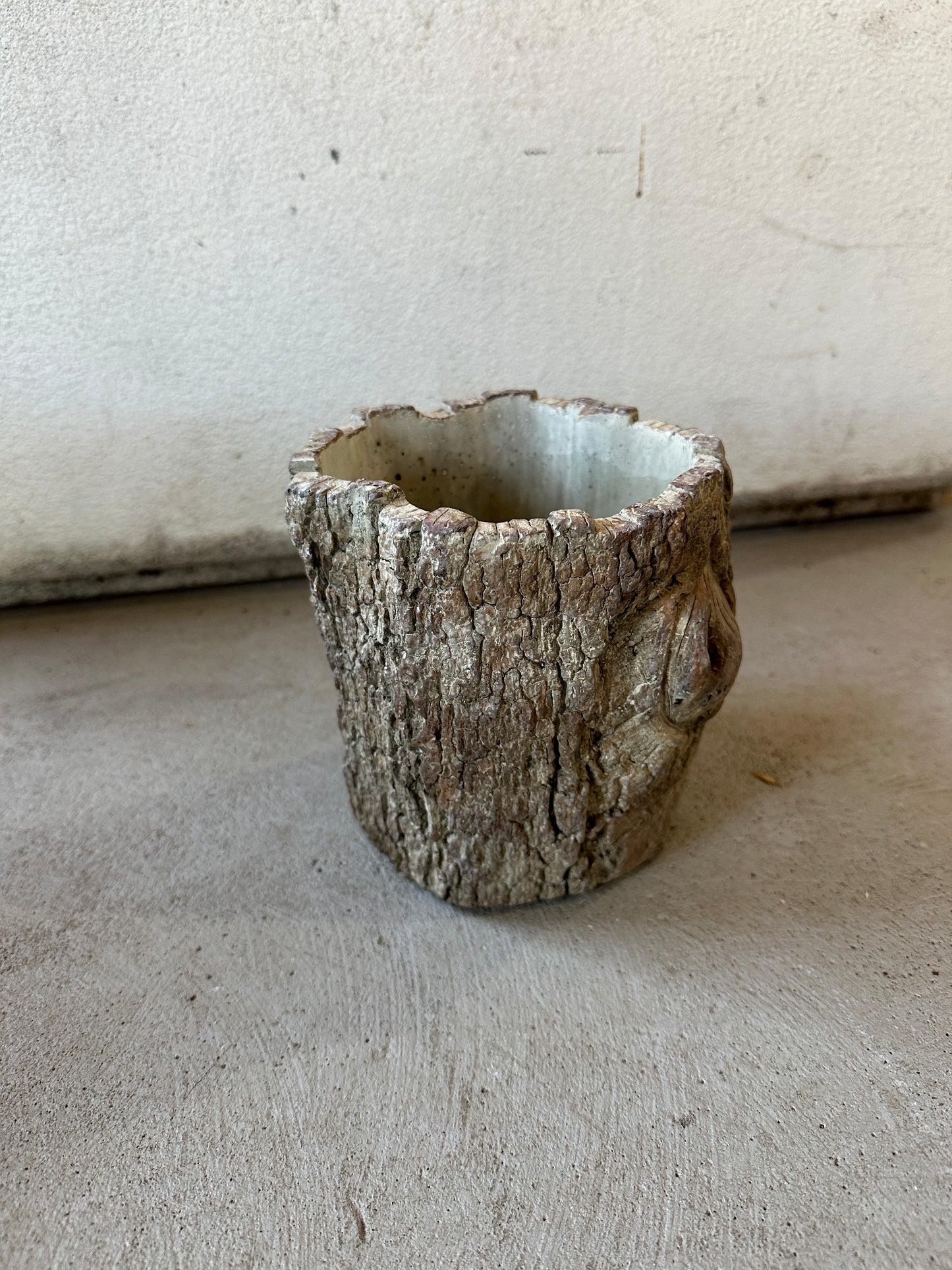 Faux Bois Log Planter - Small