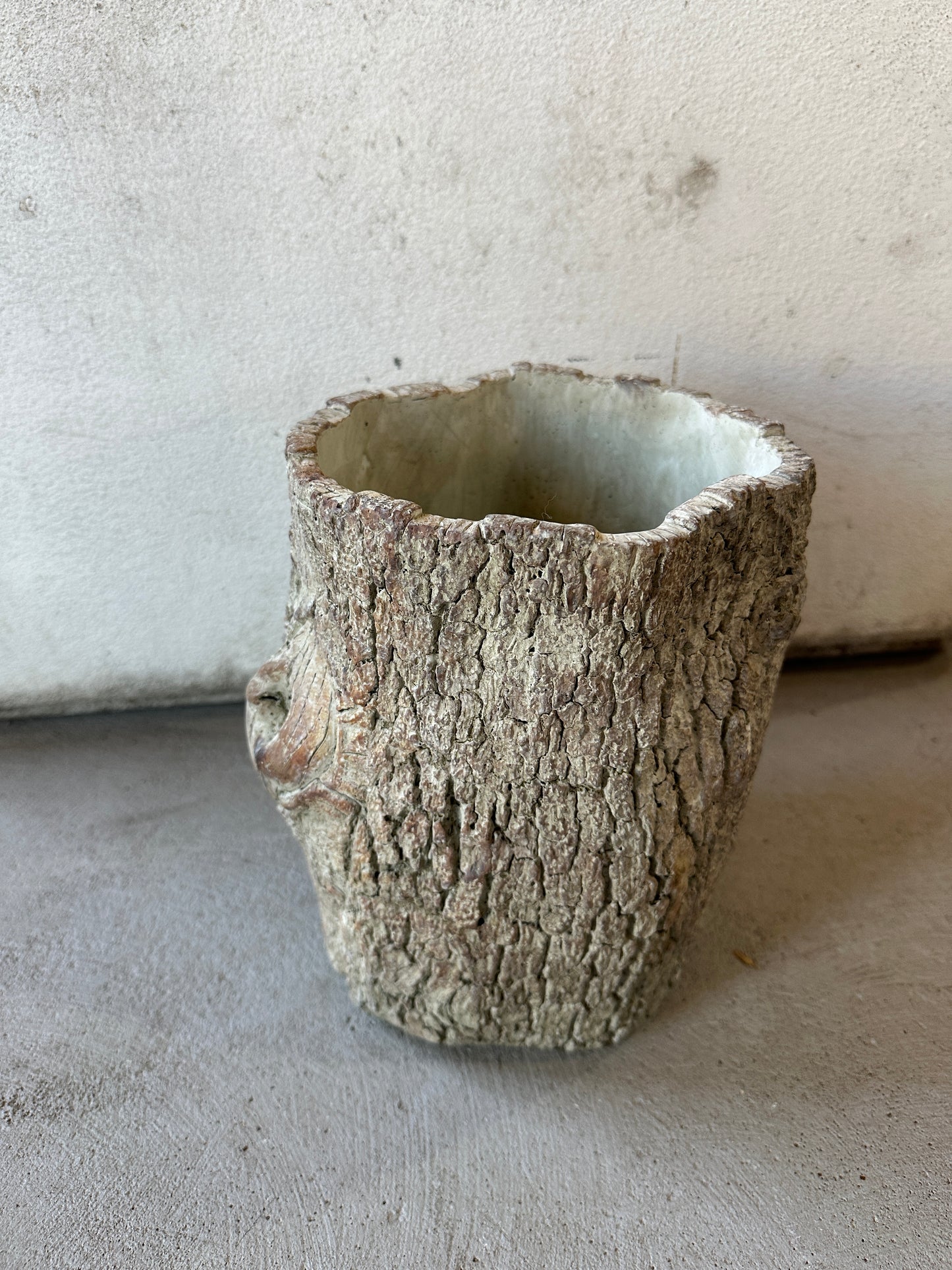 Faux Bois Log Planter - Large