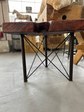 Ash Coffee Table with Base made from Radio Tower Antenna