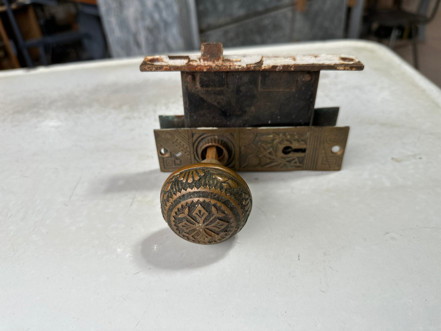 Antique Solid Brass Doorknob