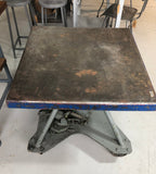 Hydraulic Table Base with Metal Top