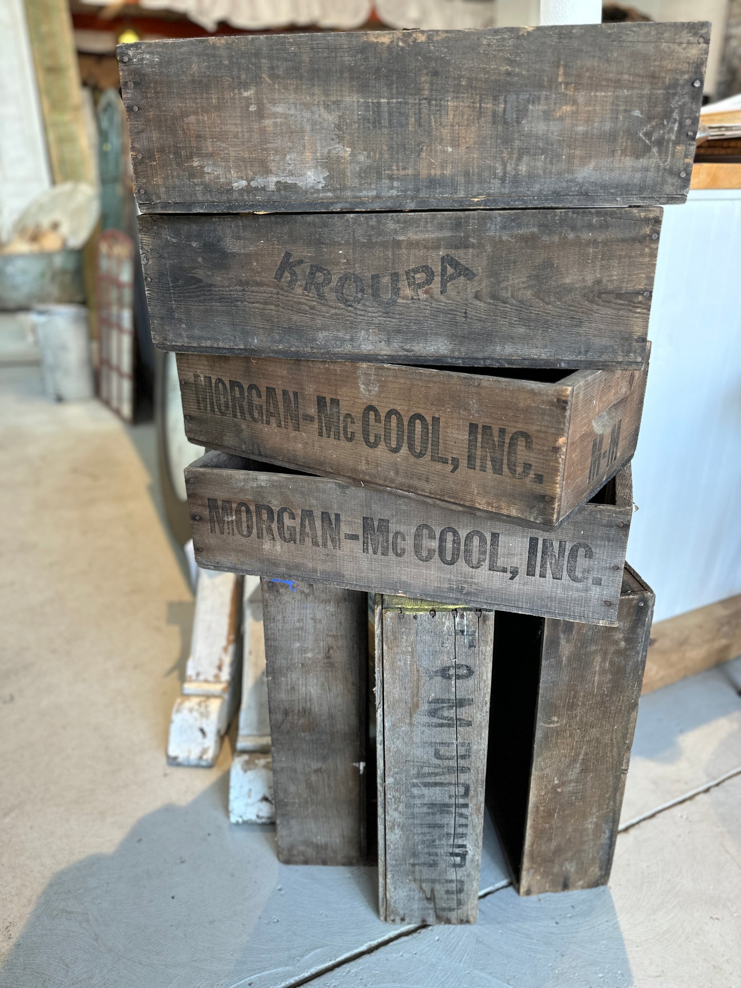 Vintage Wood Cherry Lugs (Crates) from Northwest Lower Michigan