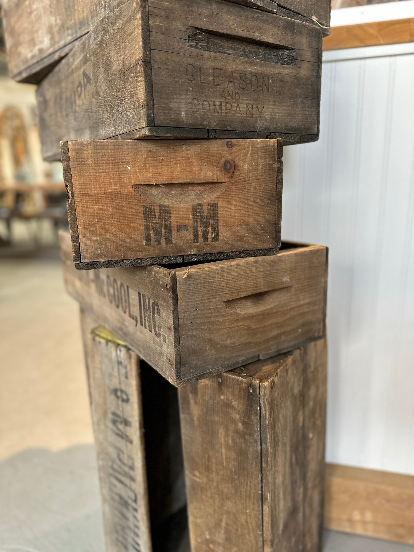 Vintage Wood Cherry Lugs (Crates) from Northwest Lower Michigan