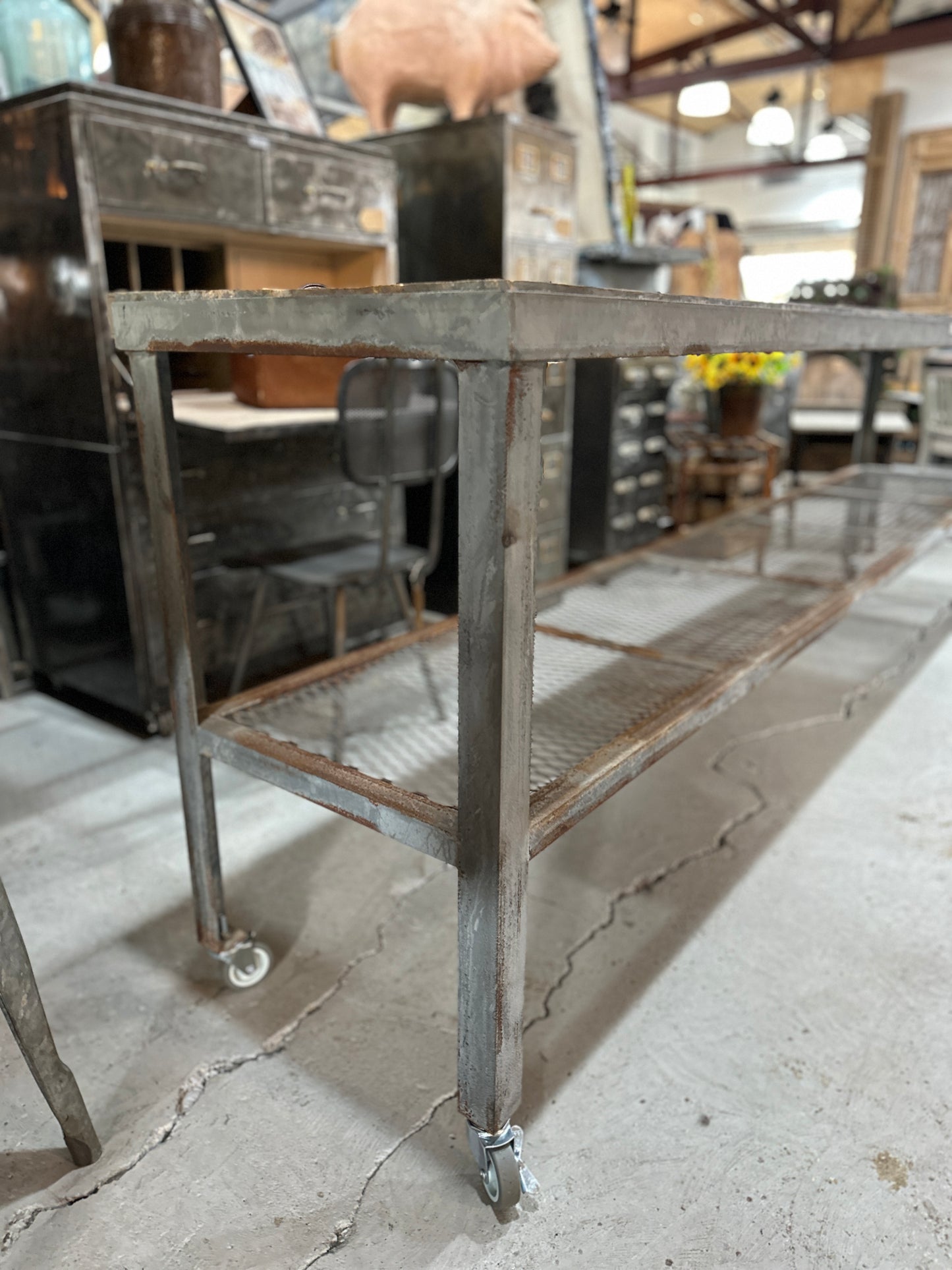 10 Ft Console Table with Bowling Lane Top