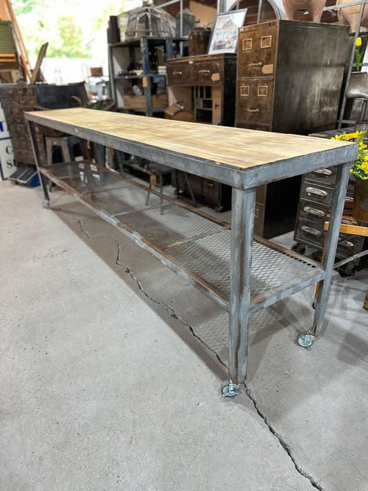 10 Ft Console Table with Bowling Lane Top