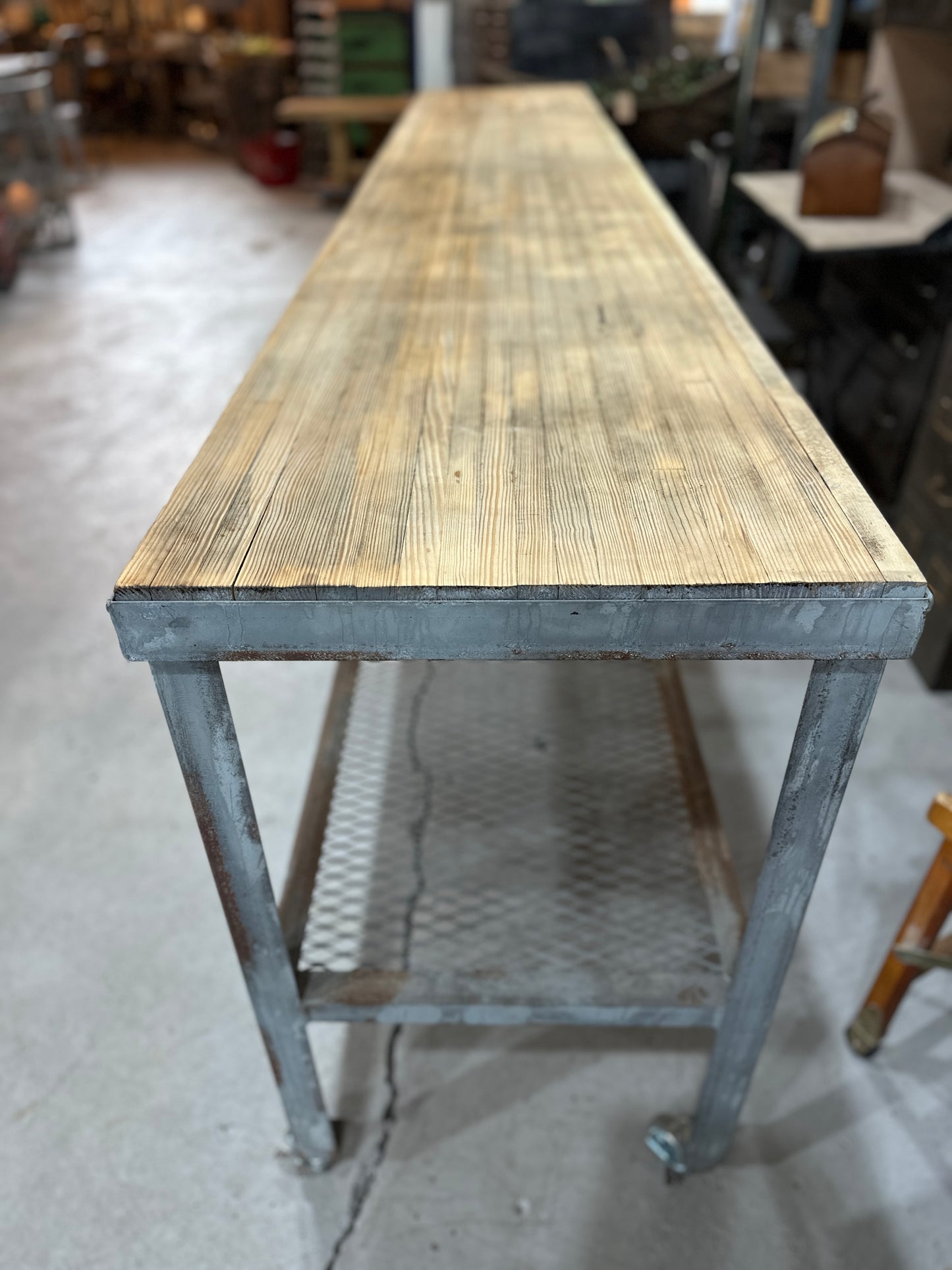 10 Ft Console Table with Bowling Lane Top