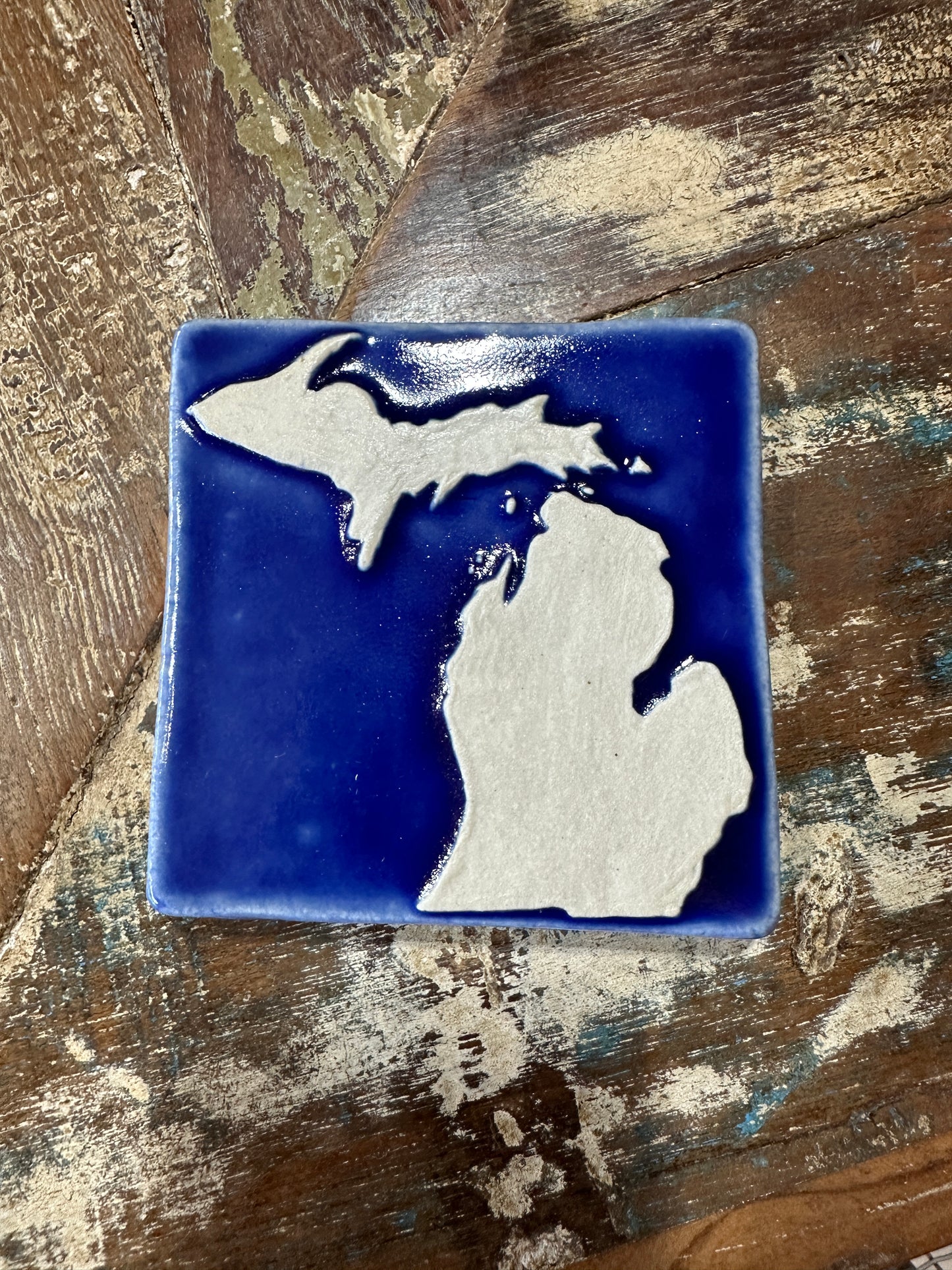 4x4 Michigan Tile, Blue