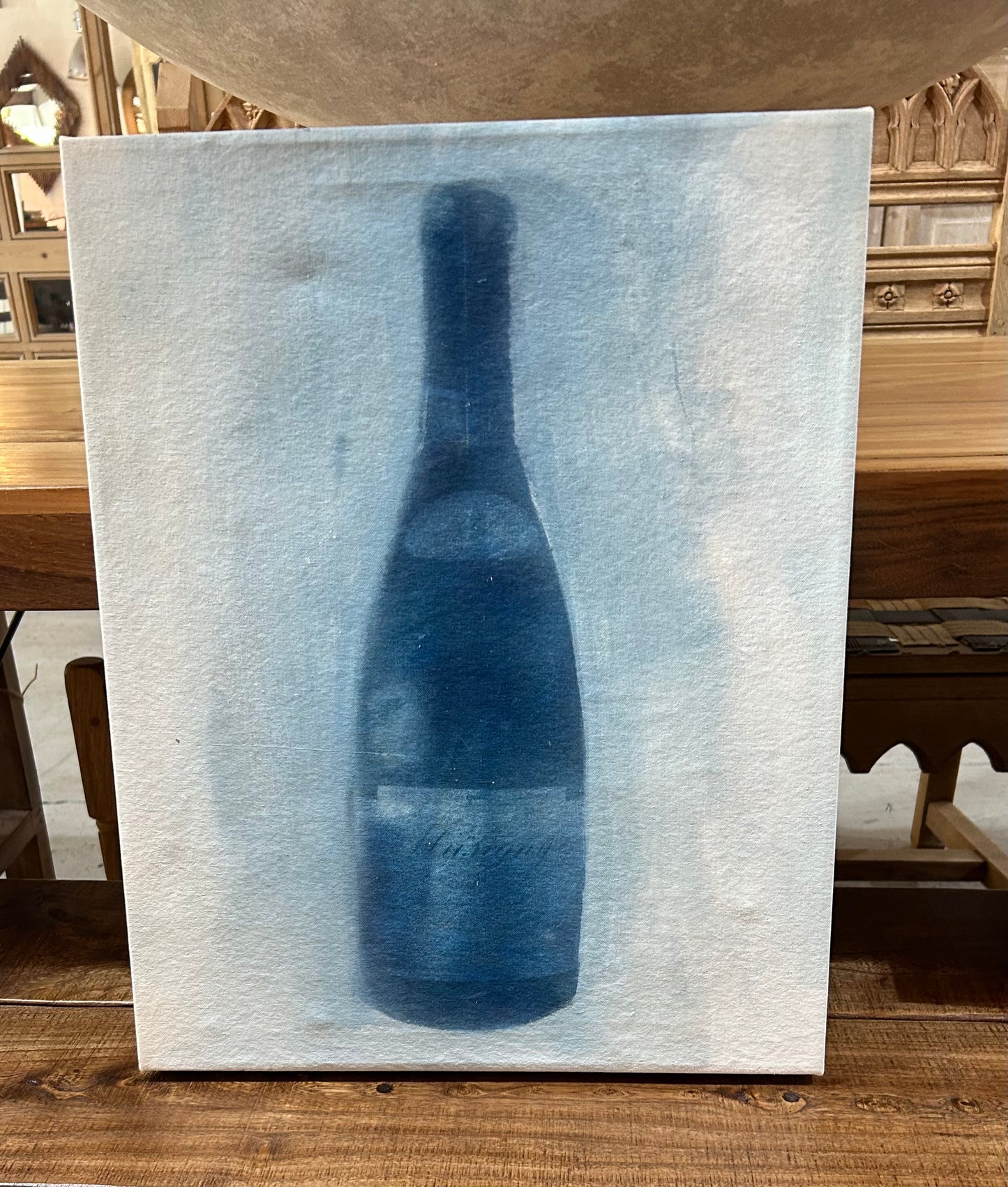 “Single Wine Bottle" Painting by Matt Priebe