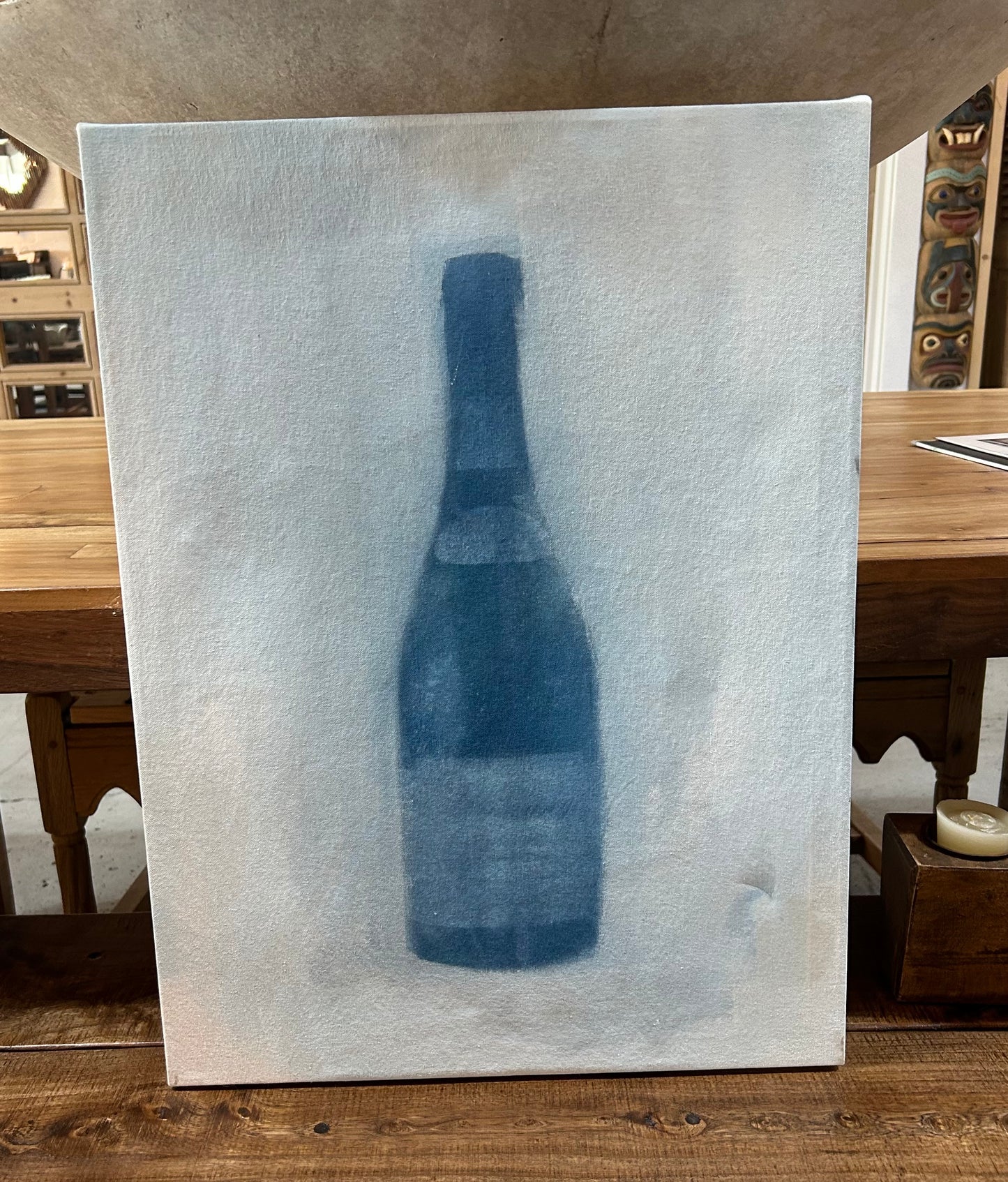 “Single Wine Bottle" Painting by Matt Priebe