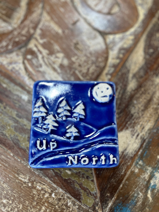 4x4 Up North Tile, Blue