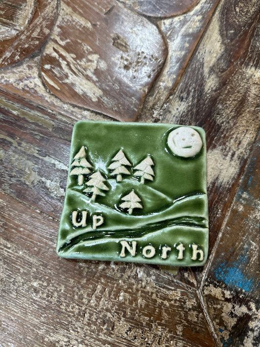 4x4 Up North Tile, Green