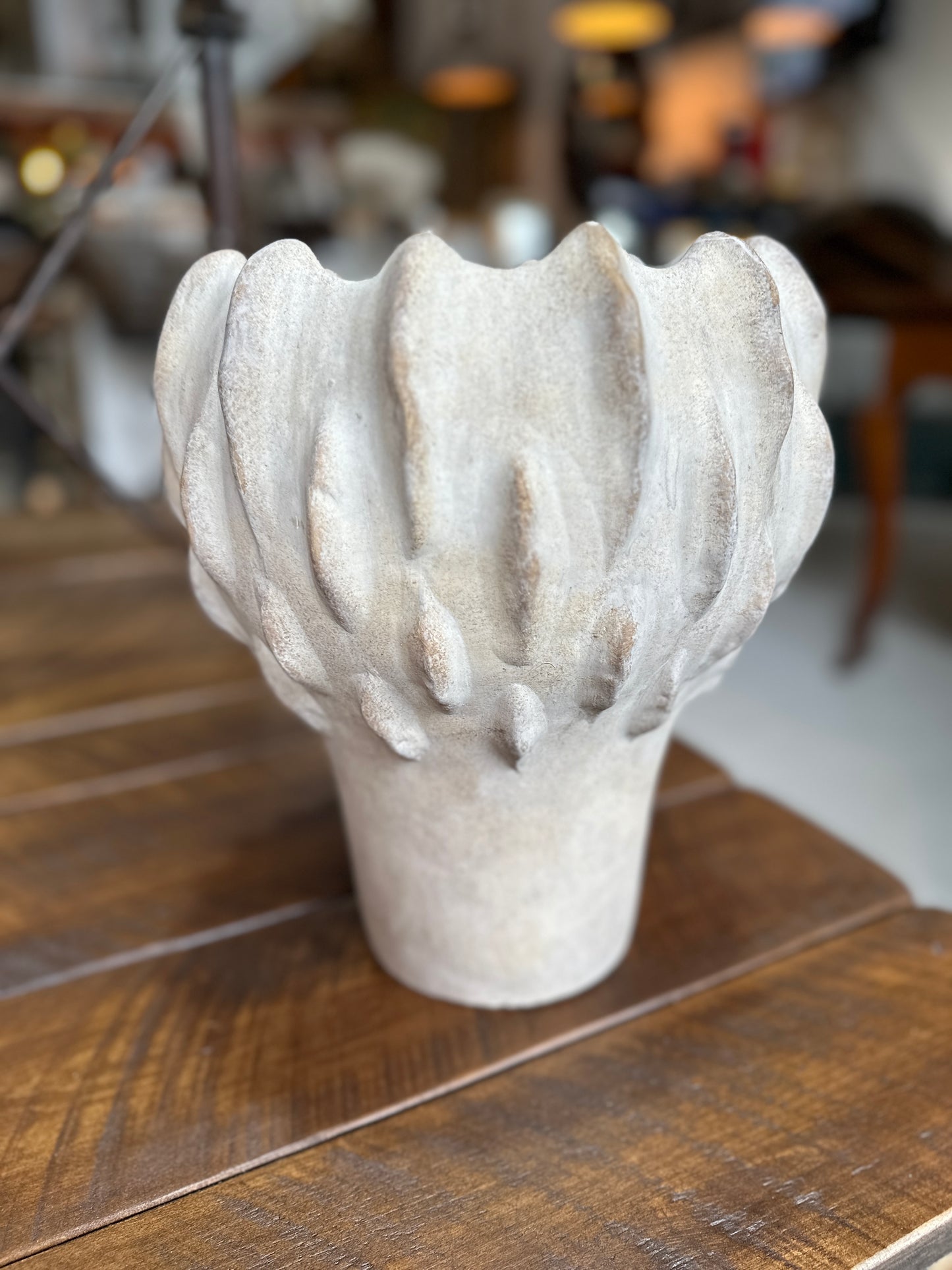 Concrete Artichoke Planter, Large