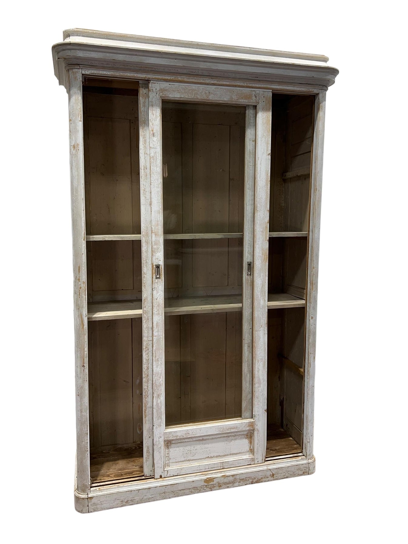 French Painted Store Display Cabinet