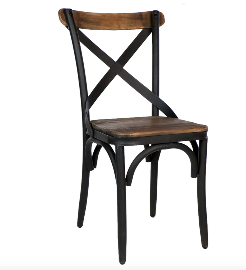 Chair with Iron Back