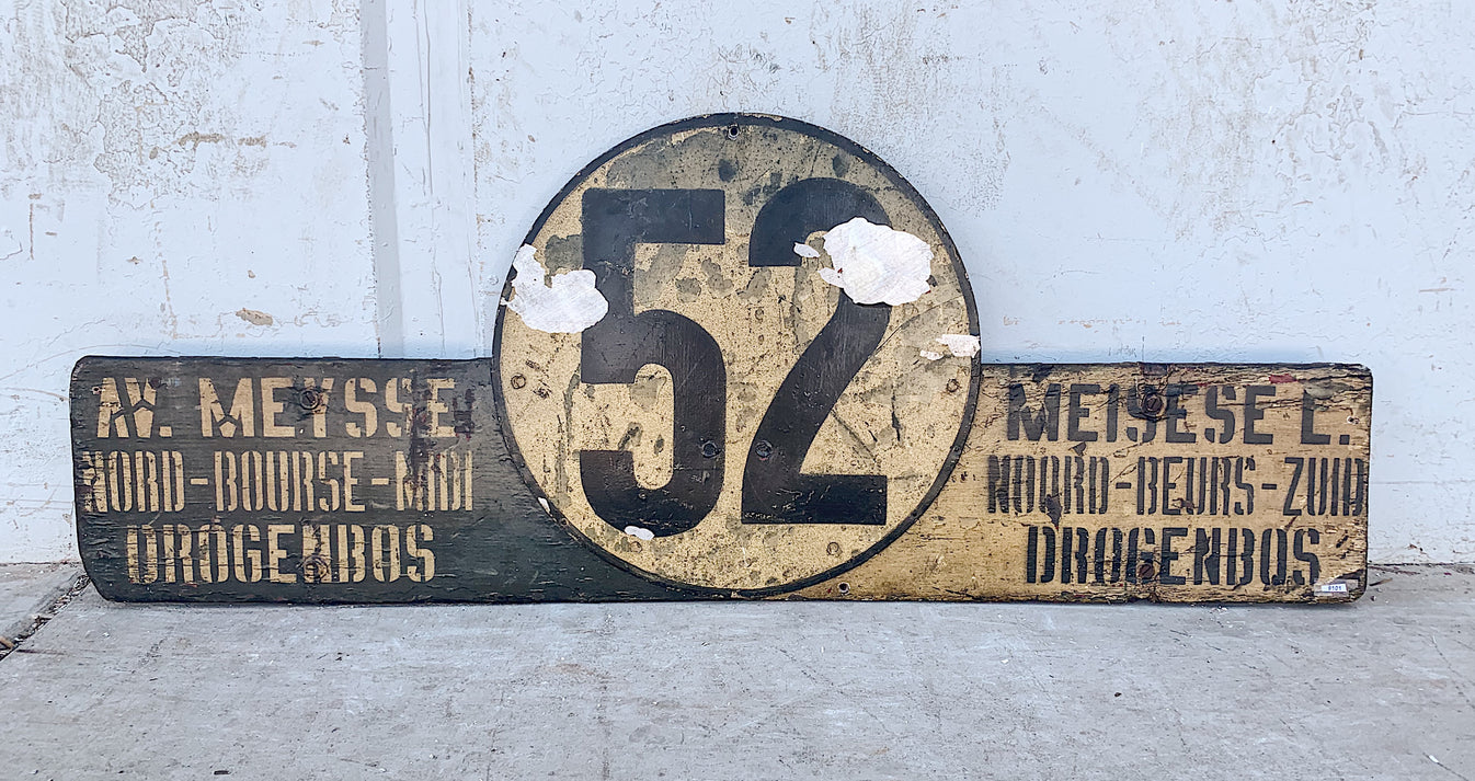 Drogenbos "52" Belgian Sign