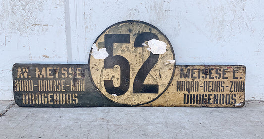 Drogenbos "52" Belgian Sign