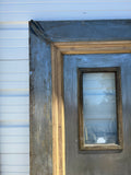 Stripped 3 Panel Single Metal Fire Door