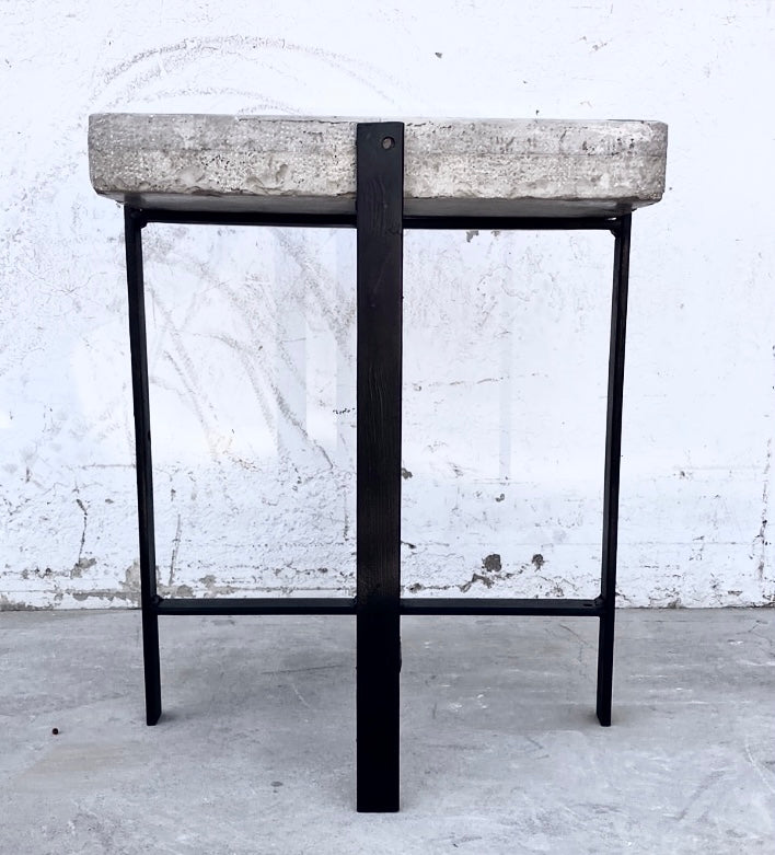 Large Lithography Stone Side Table