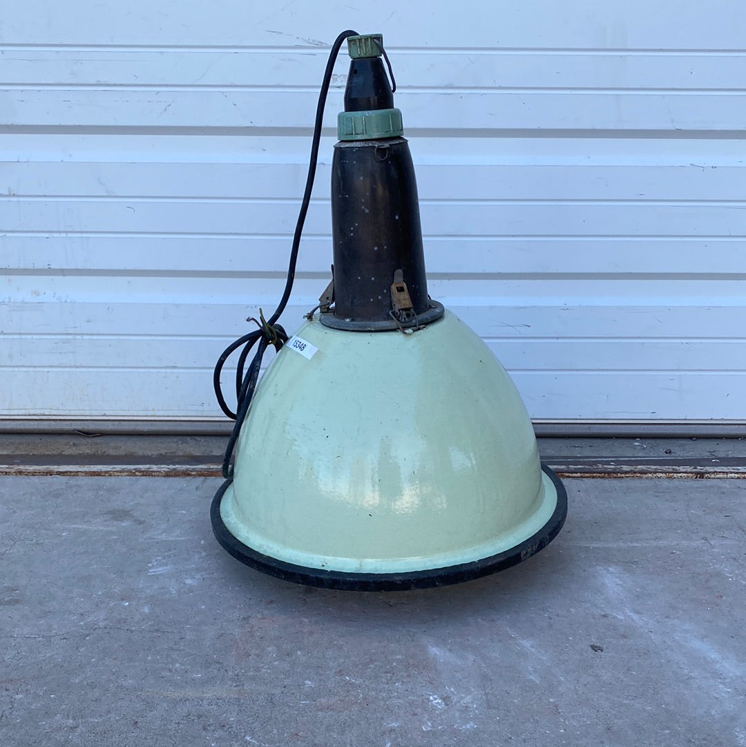 Green Enamel Industrial Pendant Light